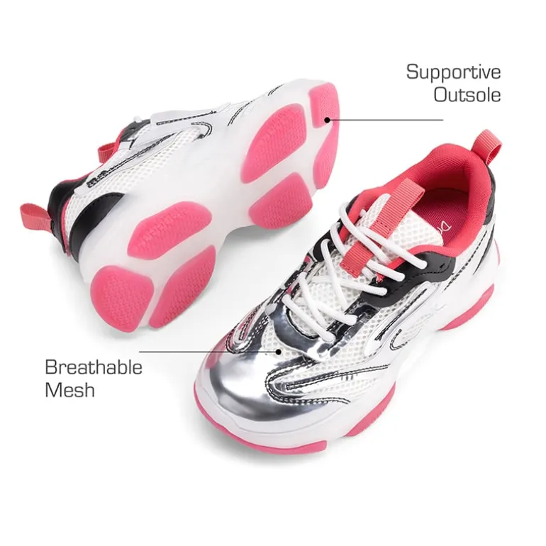 Girls’ Color-Contrast Fashion Sneakers