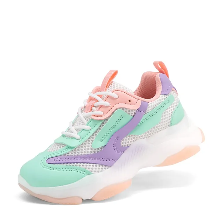 Girls’ Color-Contrast Fashion Sneakers