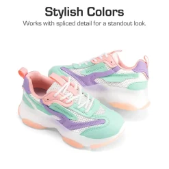 Girls’ Color-Contrast Fashion Sneakers