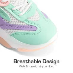 Girls’ Color-Contrast Fashion Sneakers
