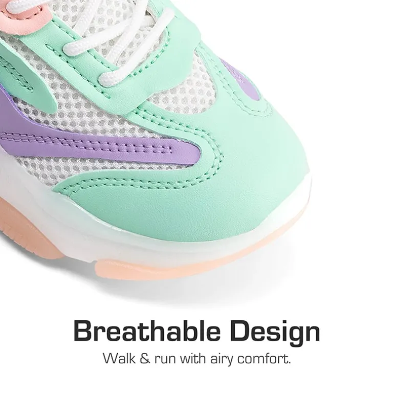 Girls’ Color-Contrast Fashion Sneakers