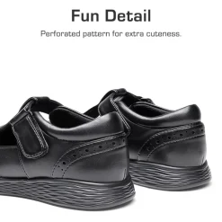Girls’ Comfortable Hook-and-Loop Mary Jane Shoes