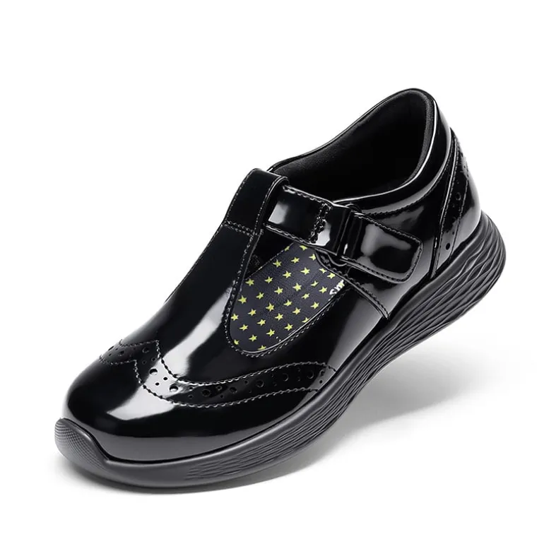 Girls’ Comfortable Hook-and-Loop Mary Jane Shoes