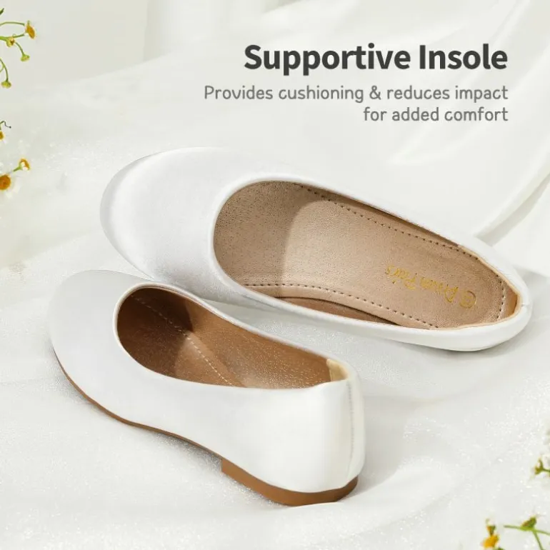 Girl's Comfortable Slip on Ballerina Flats