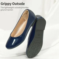 Girl's Comfortable Slip on Ballerina Flats