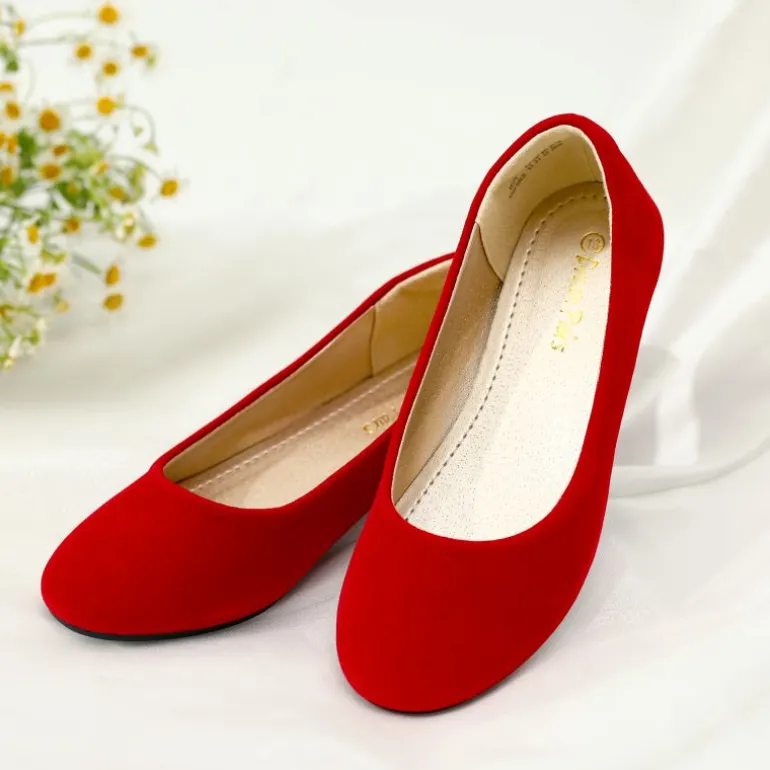 Girl's Comfortable Slip on Ballerina Flats