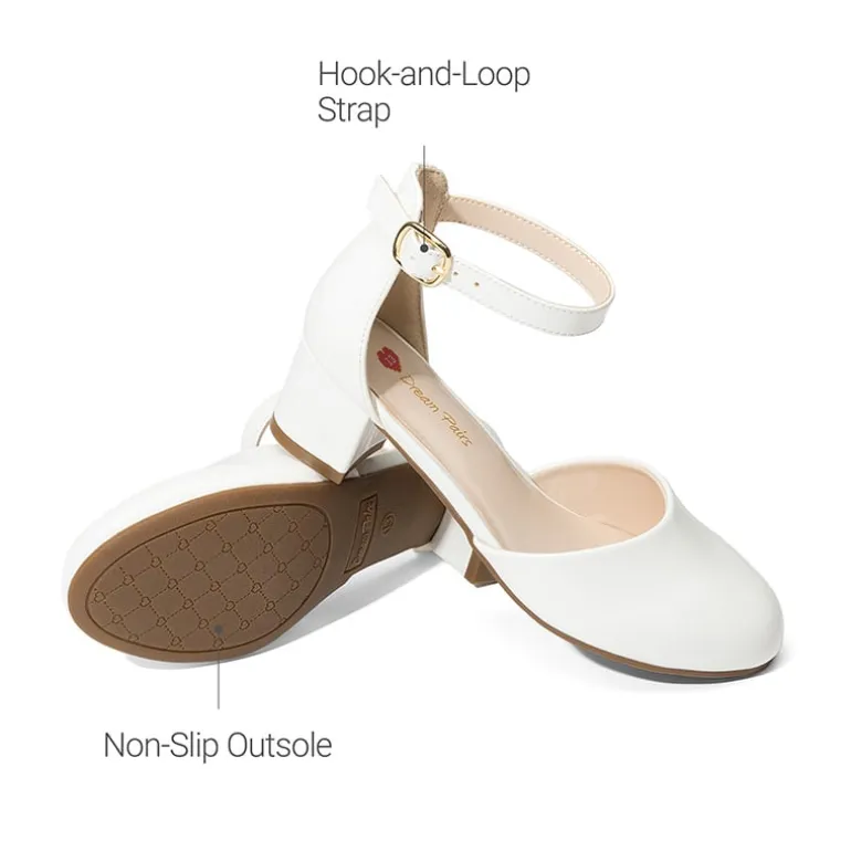Girls’ Comfy Dress Shoes with Non-Slip Sole
