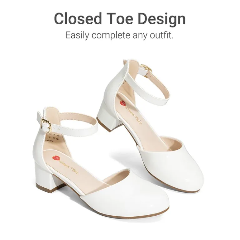 Girls’ Comfy Dress Shoes with Non-Slip Sole