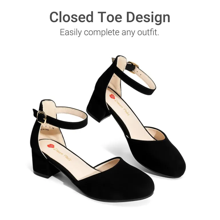 Girls’ Comfy Dress Shoes with Non-Slip Sole