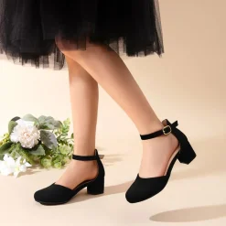 Girls’ Comfy Dress Shoes with Non-Slip Sole