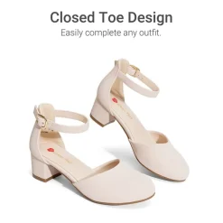 Girls’ Comfy Dress Shoes with Non-Slip Sole