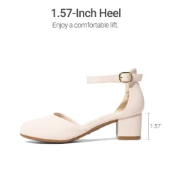Girls’ Comfy Dress Shoes with Non-Slip Sole