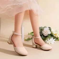 Girls’ Comfy Dress Shoes with Non-Slip Sole