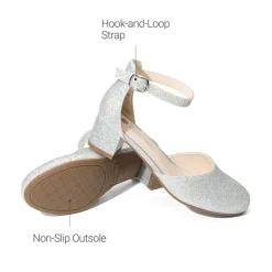 Girls’ Comfy Dress Shoes with Non-Slip Sole