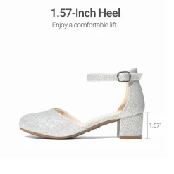 Girls’ Comfy Dress Shoes with Non-Slip Sole