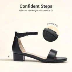 Girls’ Comfy Party Heels with Buckle Closure