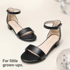 Girls’ Comfy Party Heels with Buckle Closure