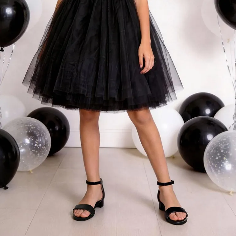 Girls’ Comfy Party Heels with Buckle Closure