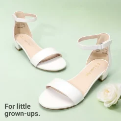 Girls’ Comfy Party Heels with Buckle Closure