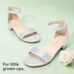 Girls’ Comfy Party Heels with Buckle Closure