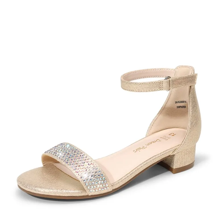 Girls’ Comfy Party Heels with Buckle Closure