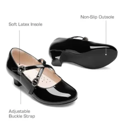 Girls’ Dressy Non-Slip Mary Jane Shoes