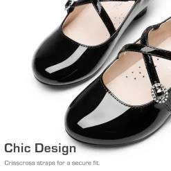 Girls’ Dressy Non-Slip Mary Jane Shoes