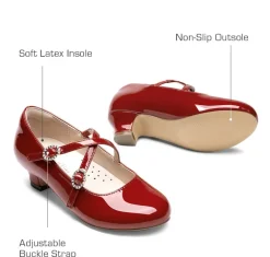 Girls’ Dressy Non-Slip Mary Jane Shoes