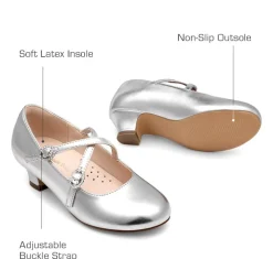 Girls’ Dressy Non-Slip Mary Jane Shoes