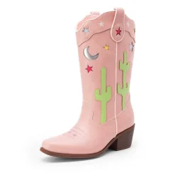 Girls’ Embroidered Western Cowboy Boots