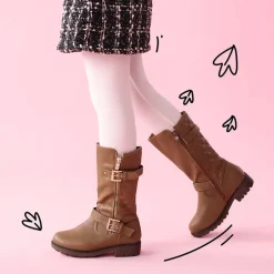 Girls Faux Winter Riding Boots