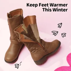 Girls Faux Winter Riding Boots