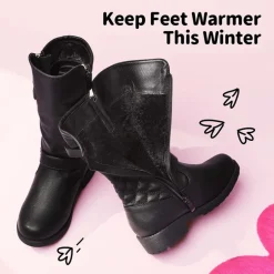 Girls Faux Winter Riding Boots