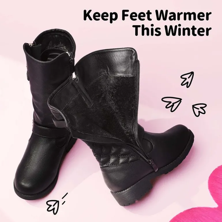 Girls Faux Winter Riding Boots