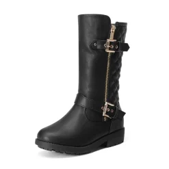 Girls Faux Winter Riding Boots