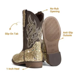 Girls’ Glitter Cowboy Boots