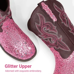 Girls’ Glitter Cowboy Boots