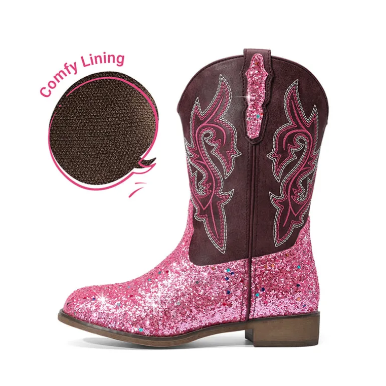 Girls’ Glitter Cowboy Boots