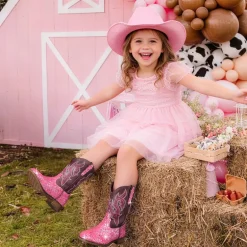 Girls’ Glitter Cowboy Boots