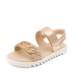 Girls Glittering Strap Flat Sandals