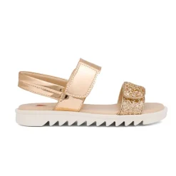 Girls Glittering Strap Flat Sandals
