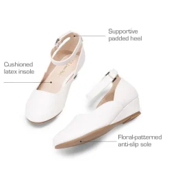 Girls’ Glitter Strap Comfort Pumps