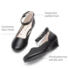 Girls’ Glitter Strap Comfort Pumps