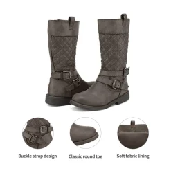 Girls Knee High Fashion Riding Boots