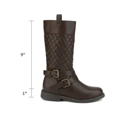 Girls Knee High Fashion Riding Boots