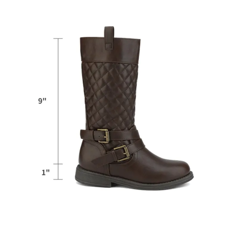 Girls Knee High Fashion Riding Boots