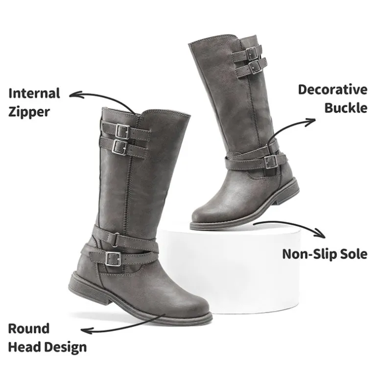 Girls Knee High Riding Boots