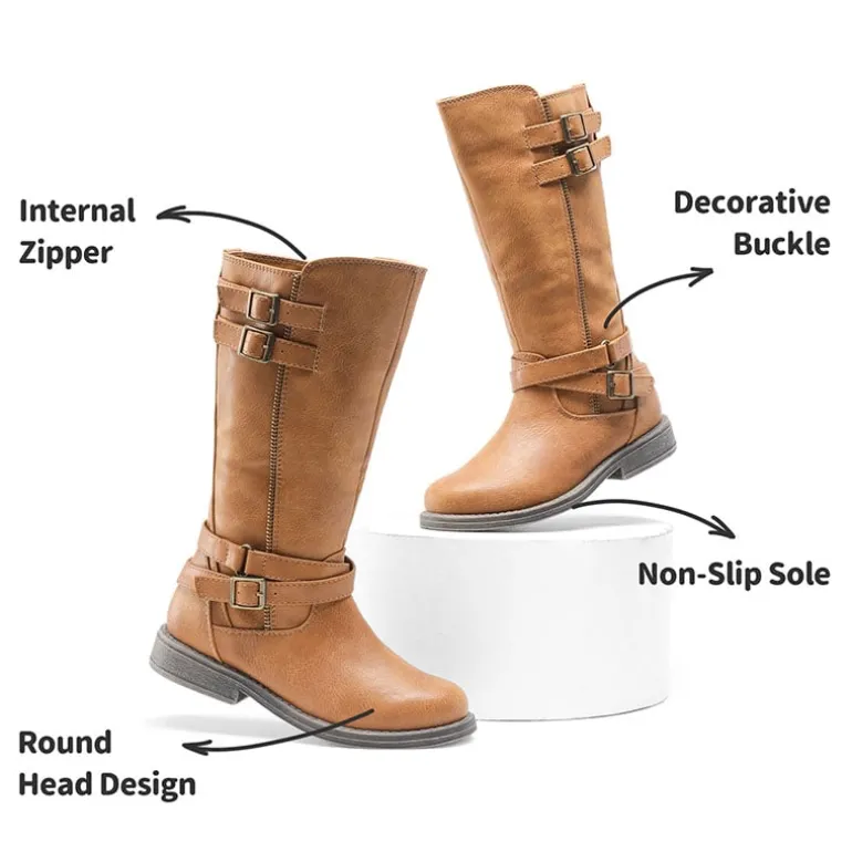 Girls Knee High Riding Boots