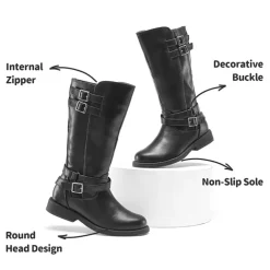 Girls Knee High Riding Boots