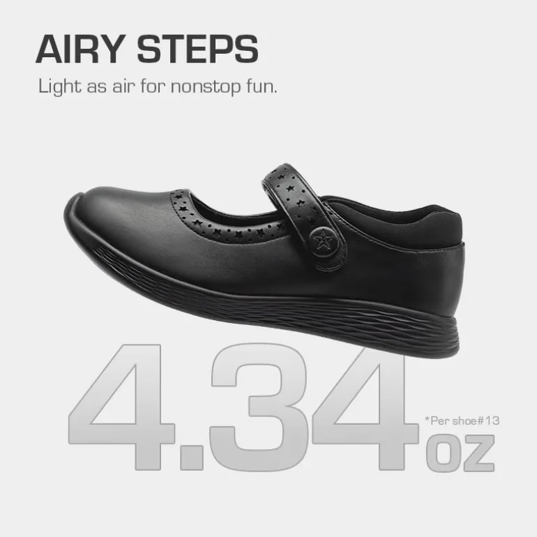 Girls’ Lightweight Star Cutout Mary Jane Shoes